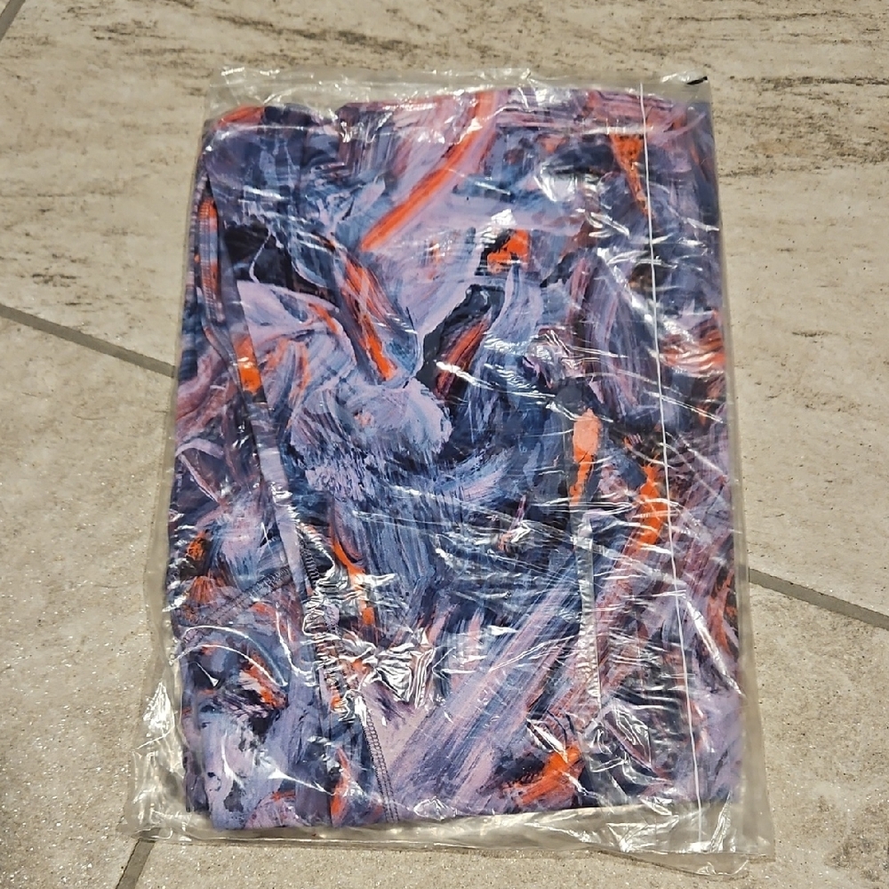 Lululemon Athletica Base Pace HR Tights - Purple and Orange